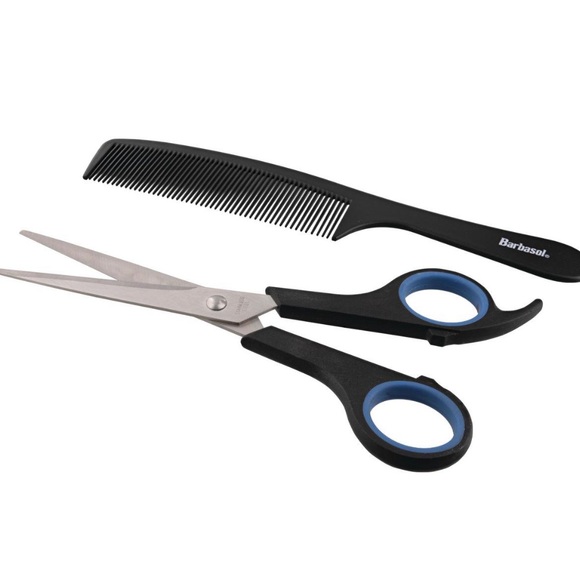 Barbasol Barber Scissors and Comb Pack and magnifying mirror - Picture 5 of 8